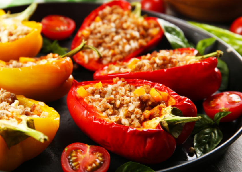 stuffed bell peppers with brown rice
healthy rice diet recipe for weight loss